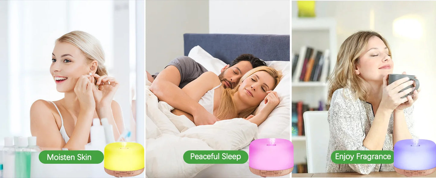 500ml Color-Changing Essential Oil Diffuser