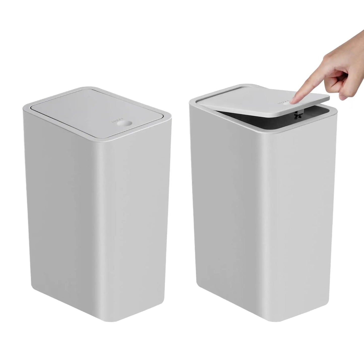 10 L Slim Press-Lid Trash Can