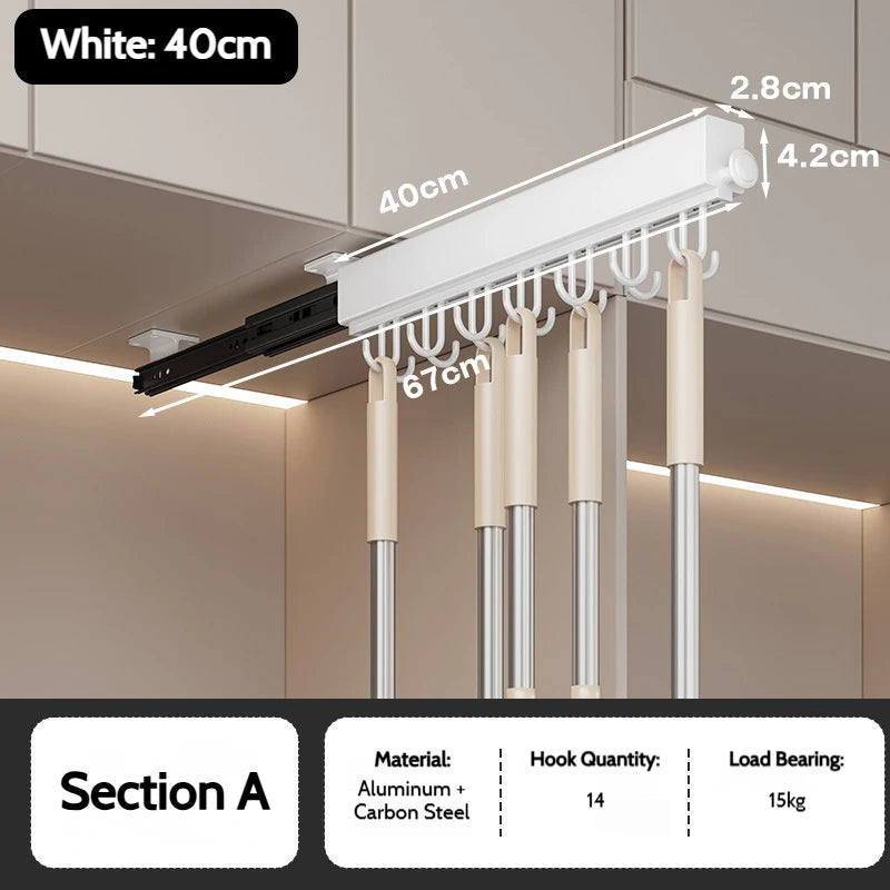 Pull-Out Closet Hanging Rod Collection