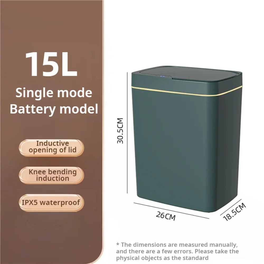 15 L Touchless Auto-Bagging Trash Can