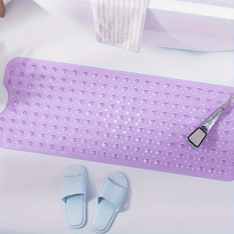 Non-Slip Bathtub Mat with Drain Holes