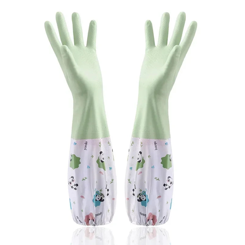 Long-Cuff Household Cleaning Gloves