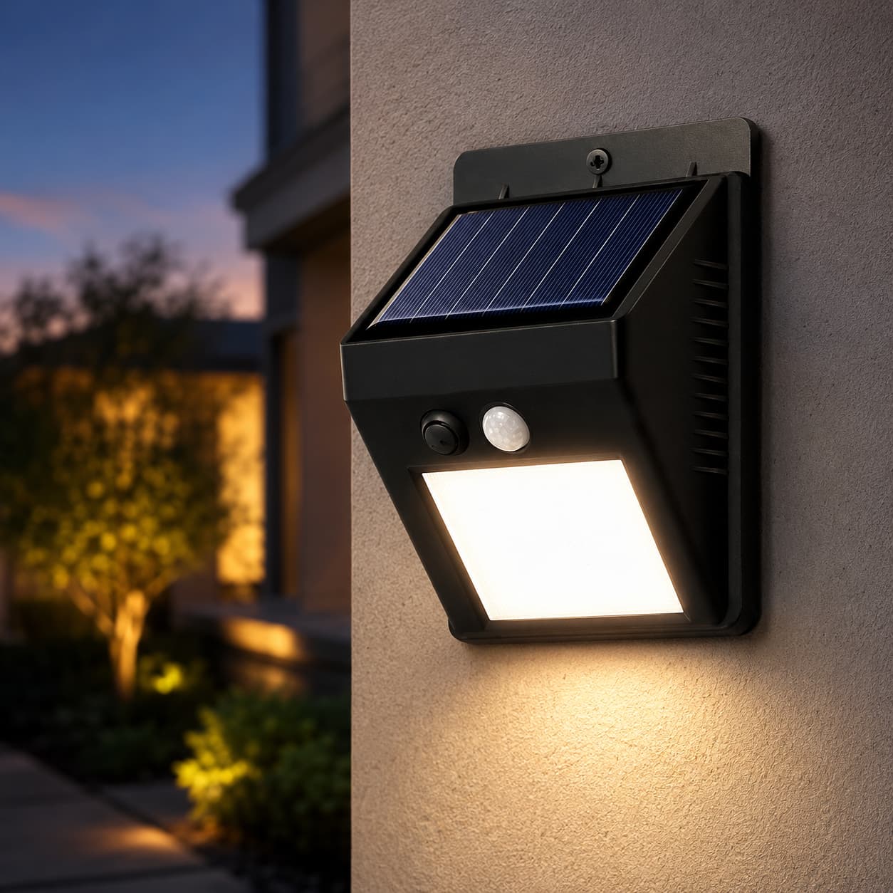 Solar Motion Sensor Wall Light
