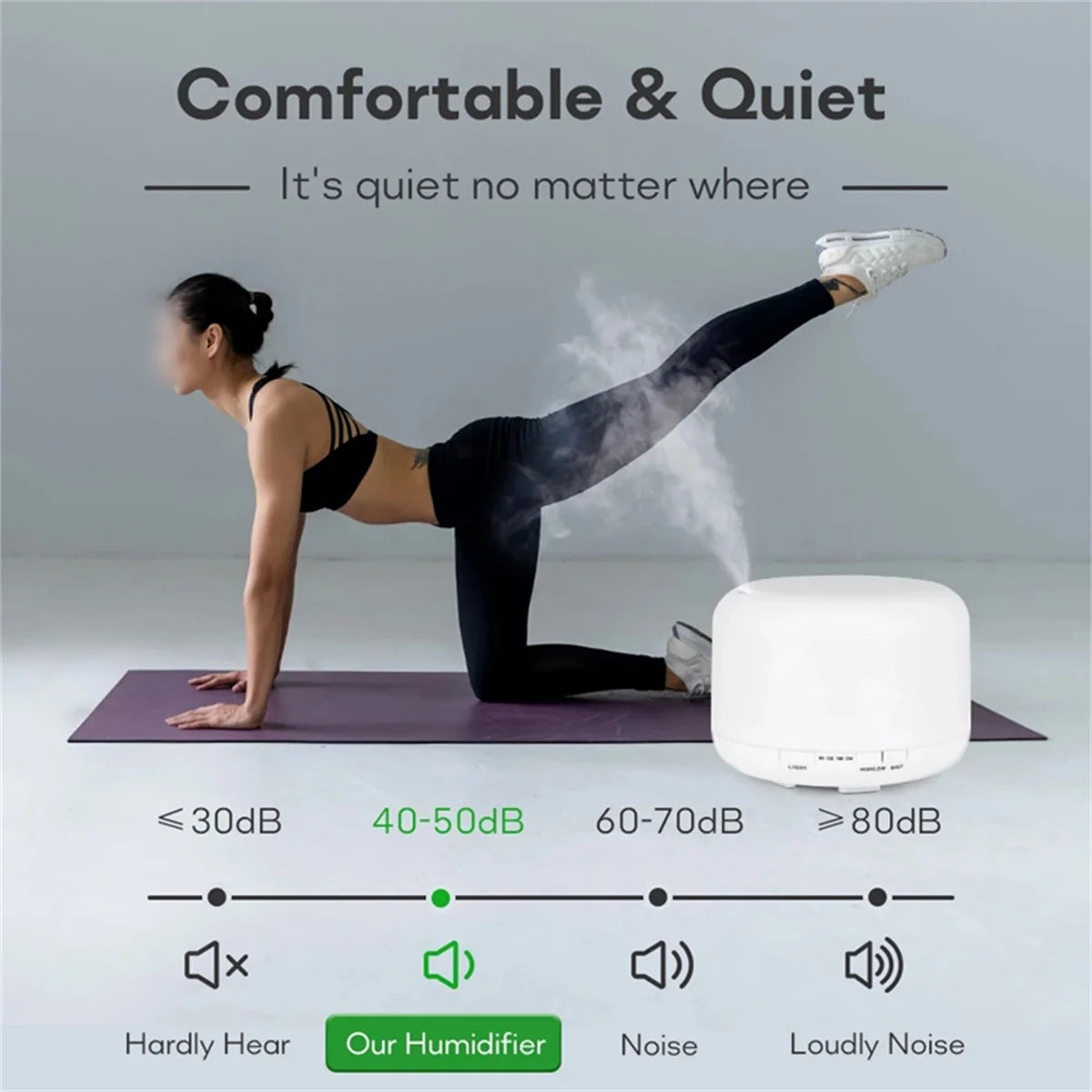 500ml Color-Changing Essential Oil Diffuser