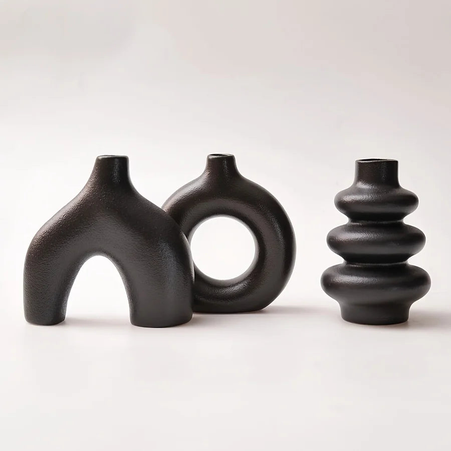 Bohemian Ceramic Vase Set