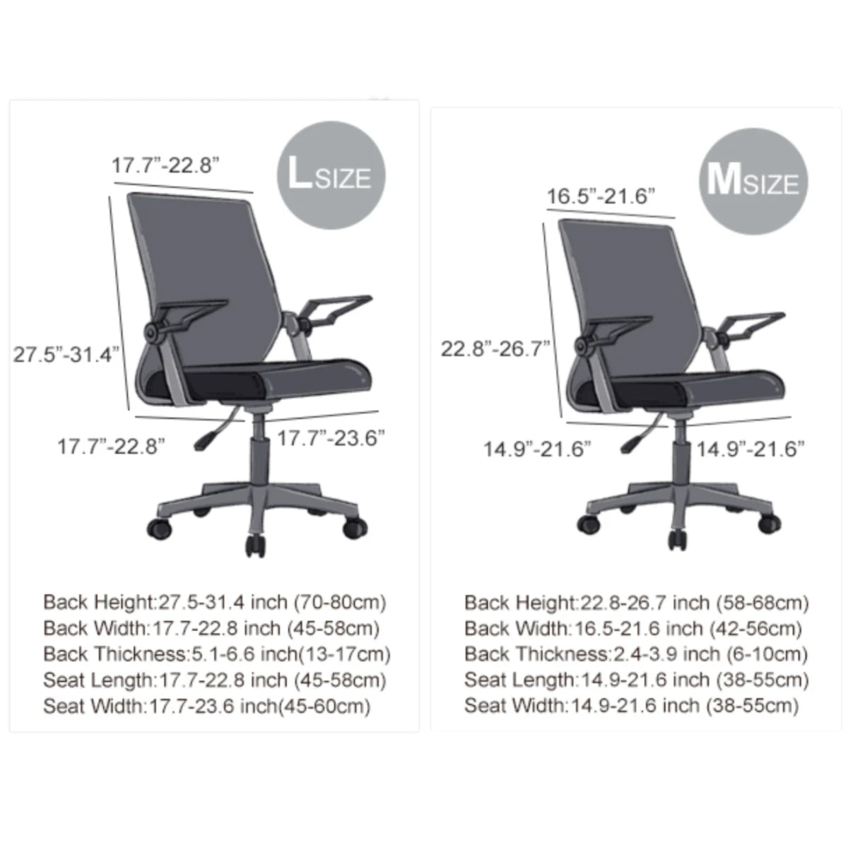 Stretch Office Chair Cover Set