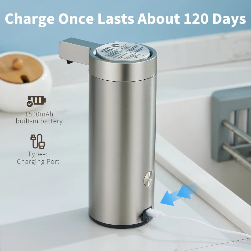 270 mL Stainless Steel Automatic Soap Dispenser