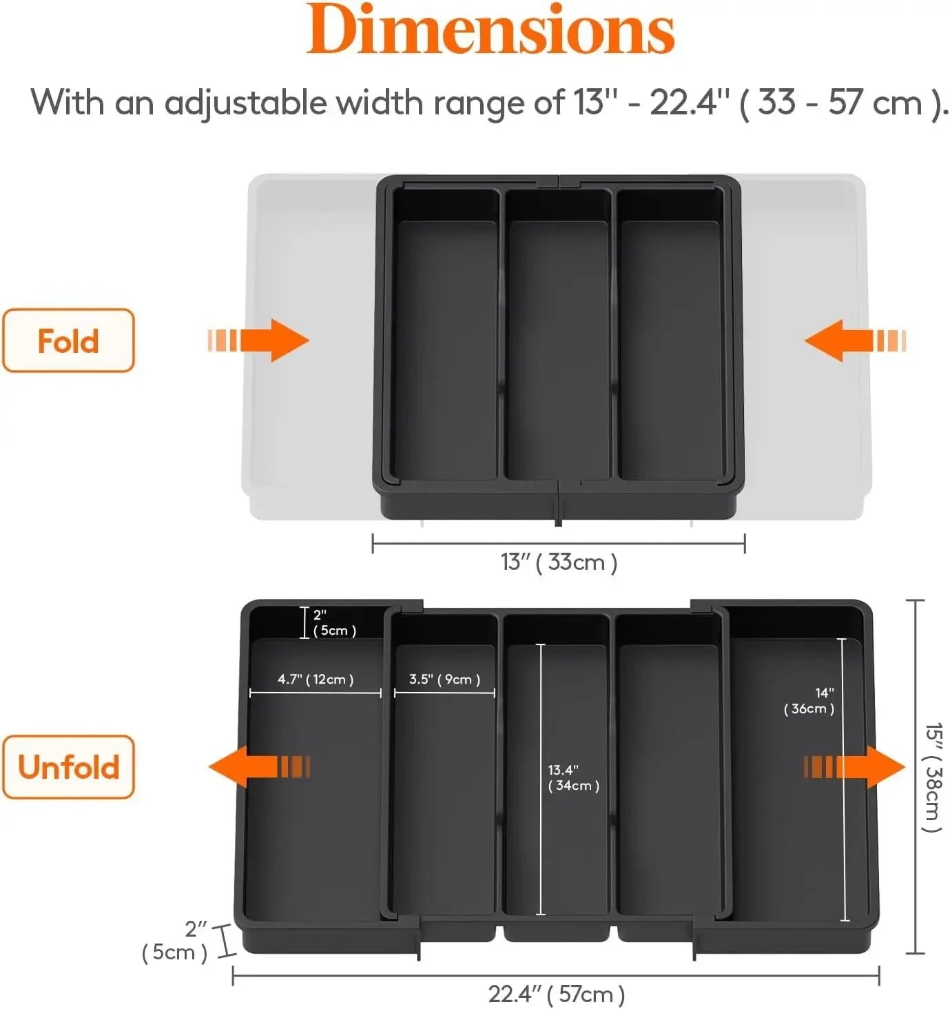 Expandable Silverware Drawer Organizer
