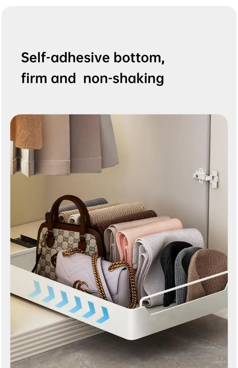 Pull-Out Cabinet Organizer with Sliding Rails