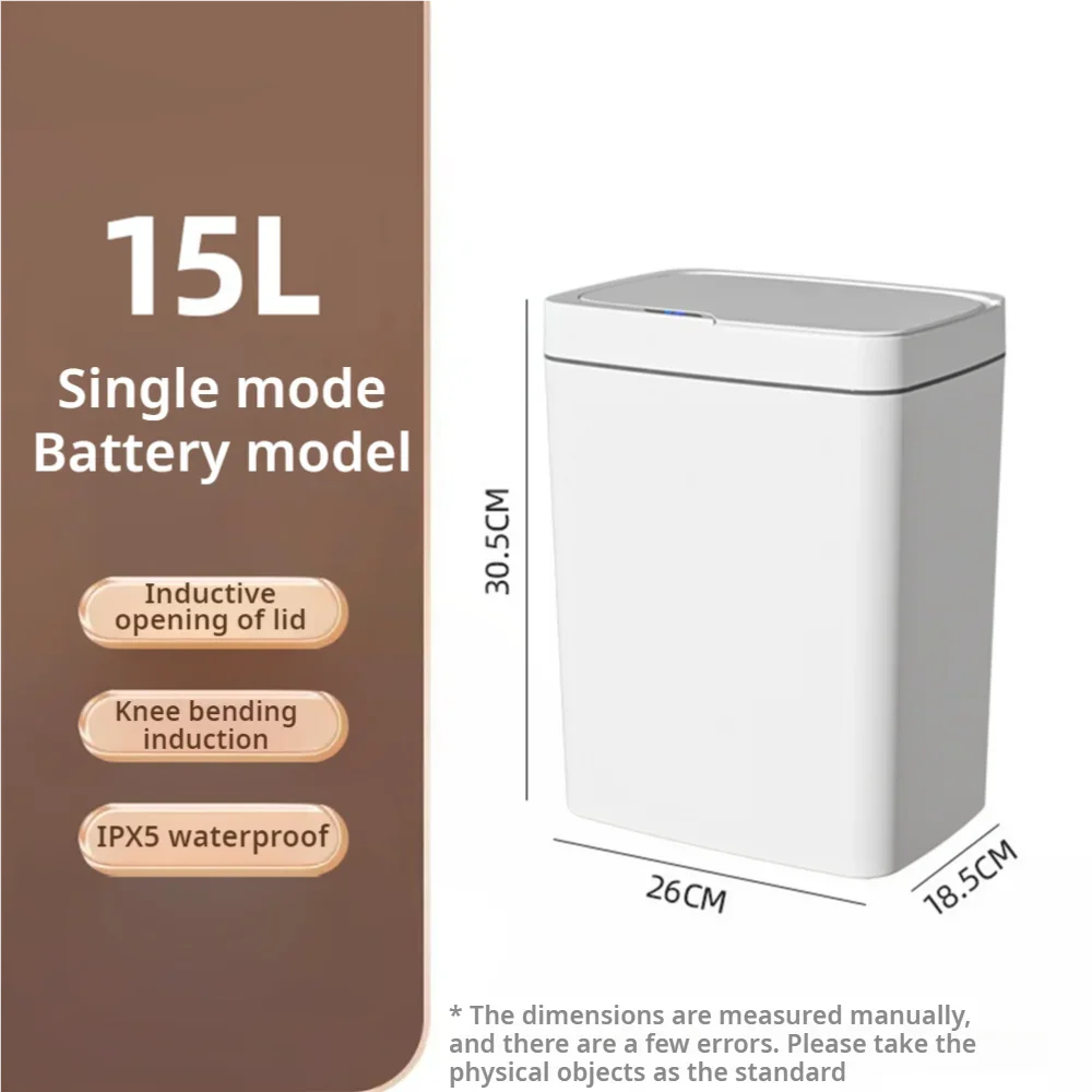 15 L Touchless Auto-Bagging Trash Can