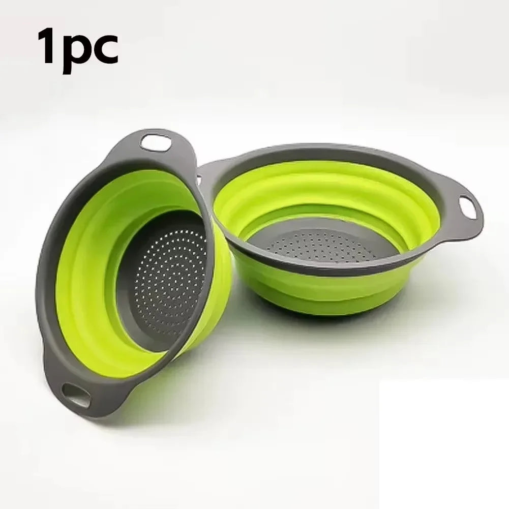 Collapsible Silicone Colander with Handles