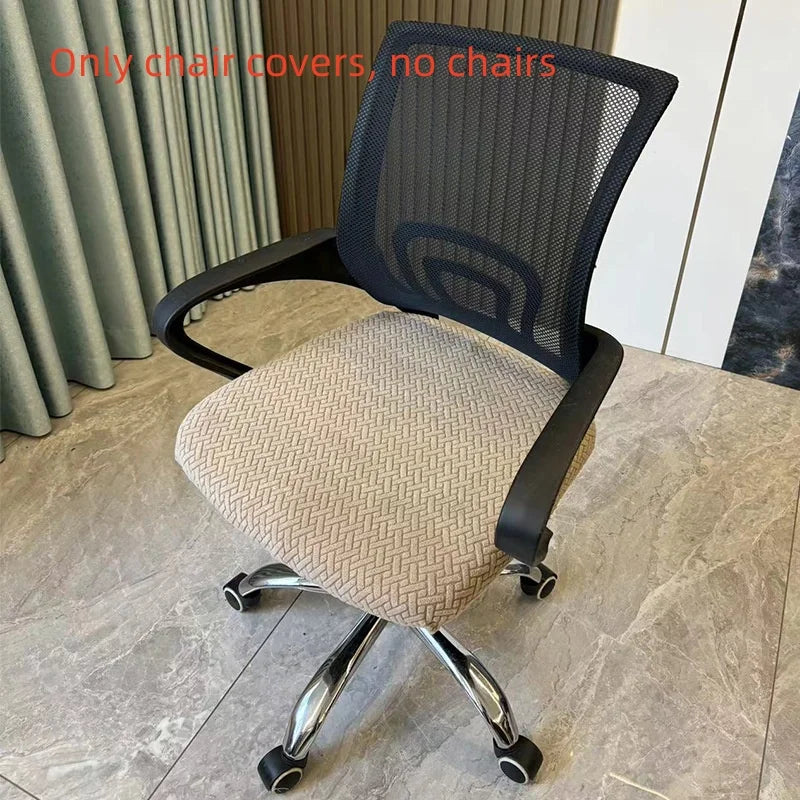 Stretch-Fit Office Chair Seat Cover