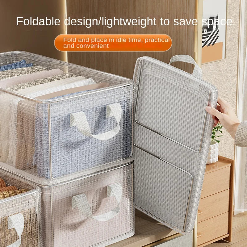 Transparent Reinforced Clothing Storage Box