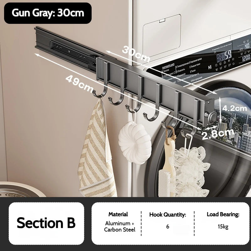 Pull-Out Closet Hanging Rod Collection
