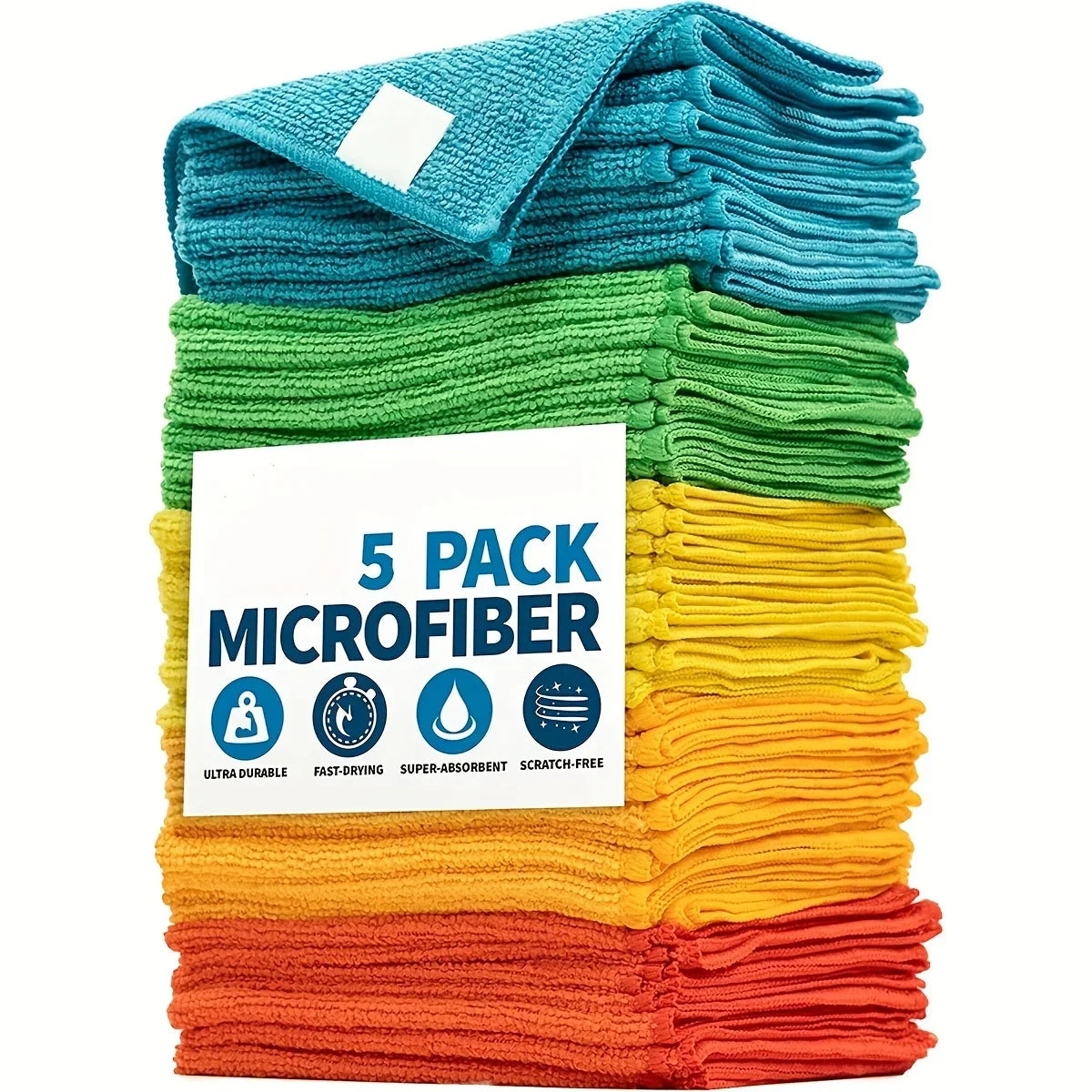 Reusable Microfiber Cleaning Cloth Set