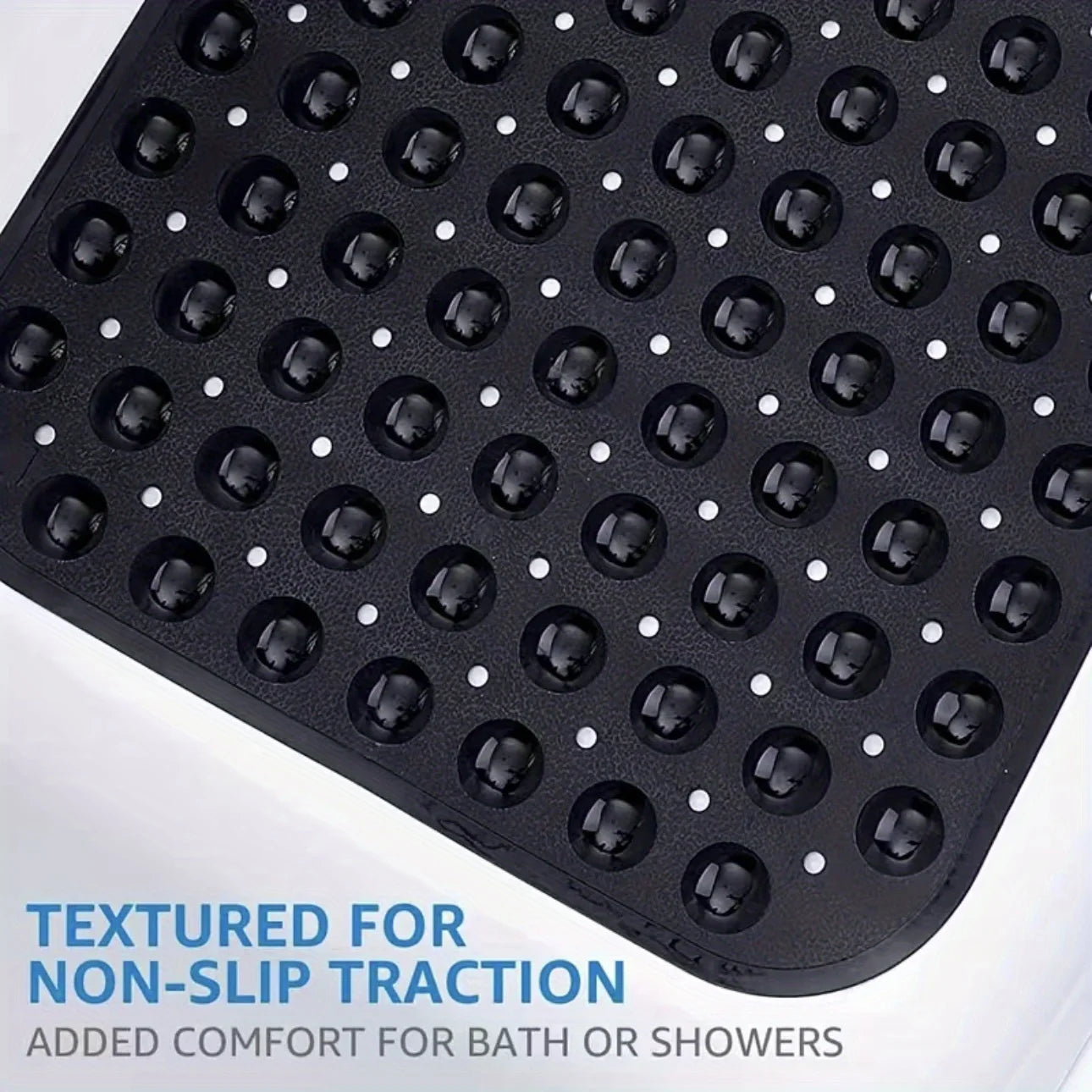 Non-Slip Bathtub Mat with Drain Holes