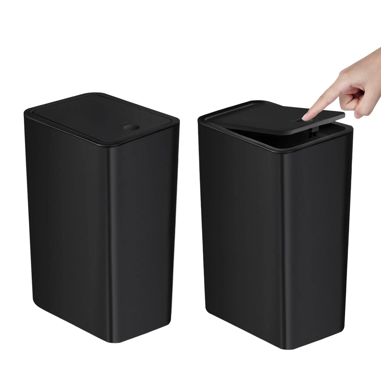 10 L Slim Press-Lid Trash Can