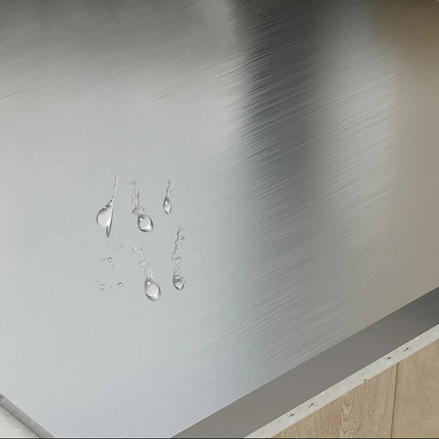 L-Shaped Stainless Steel Countertop Prep Board