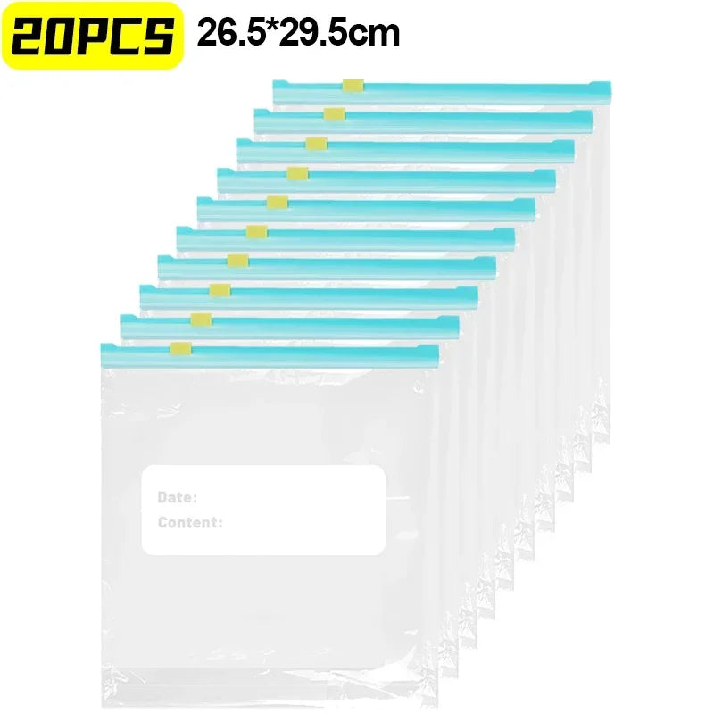 Slide-Lock Food Storage Bags