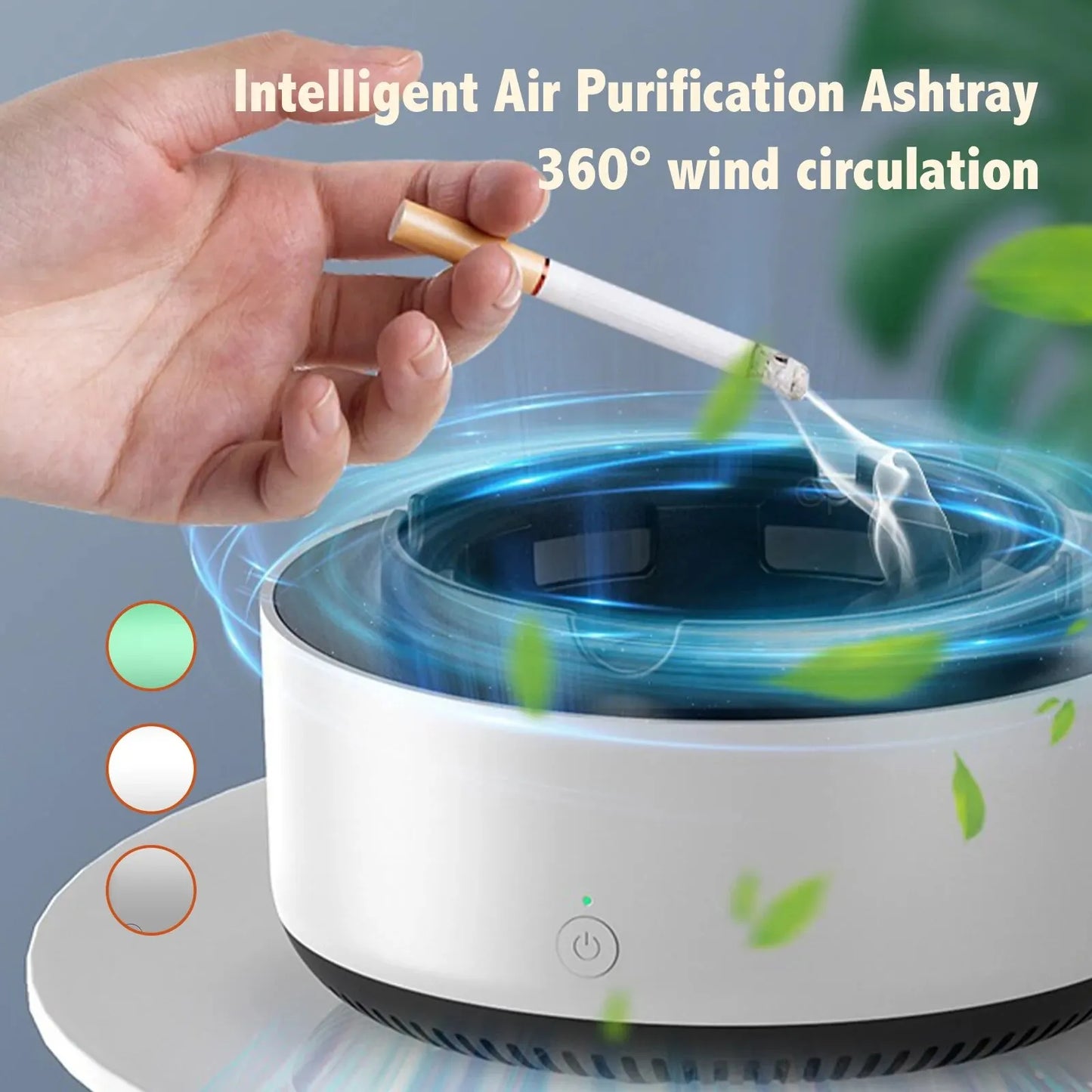 Smokeless Ashtray with Air Filtration
