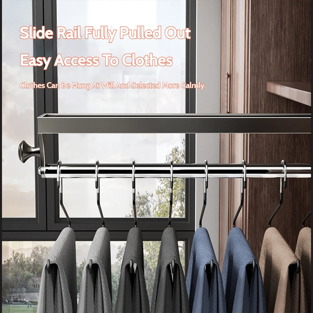 Pull-Out Closet Hanging Rod Collection