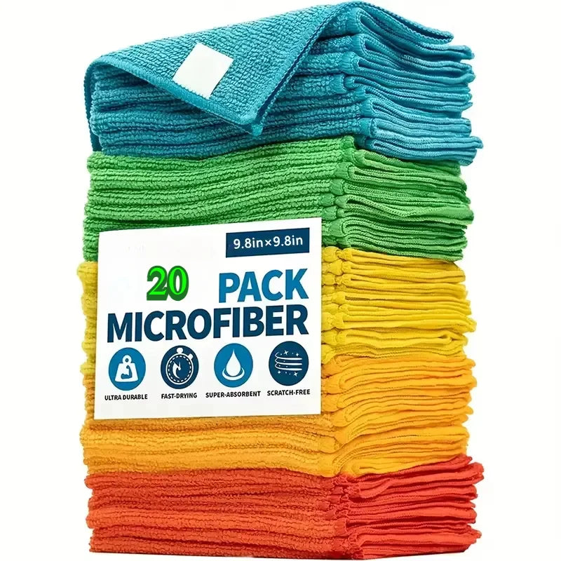 Reusable Microfiber Cleaning Cloth Set