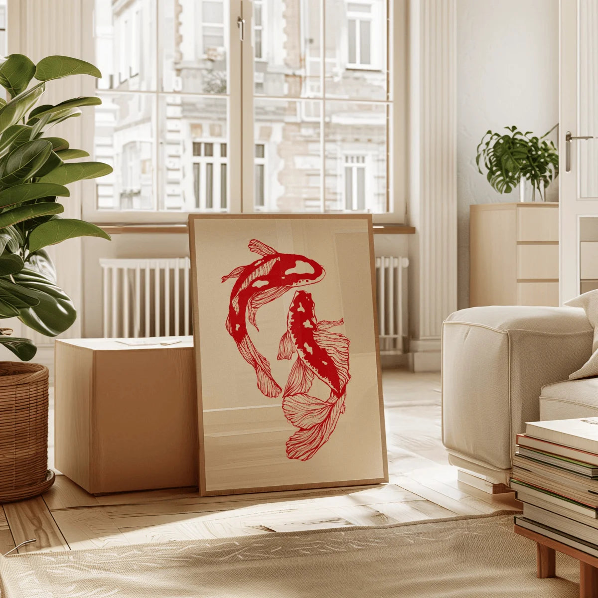 Japanese Koi Canvas Wall Art