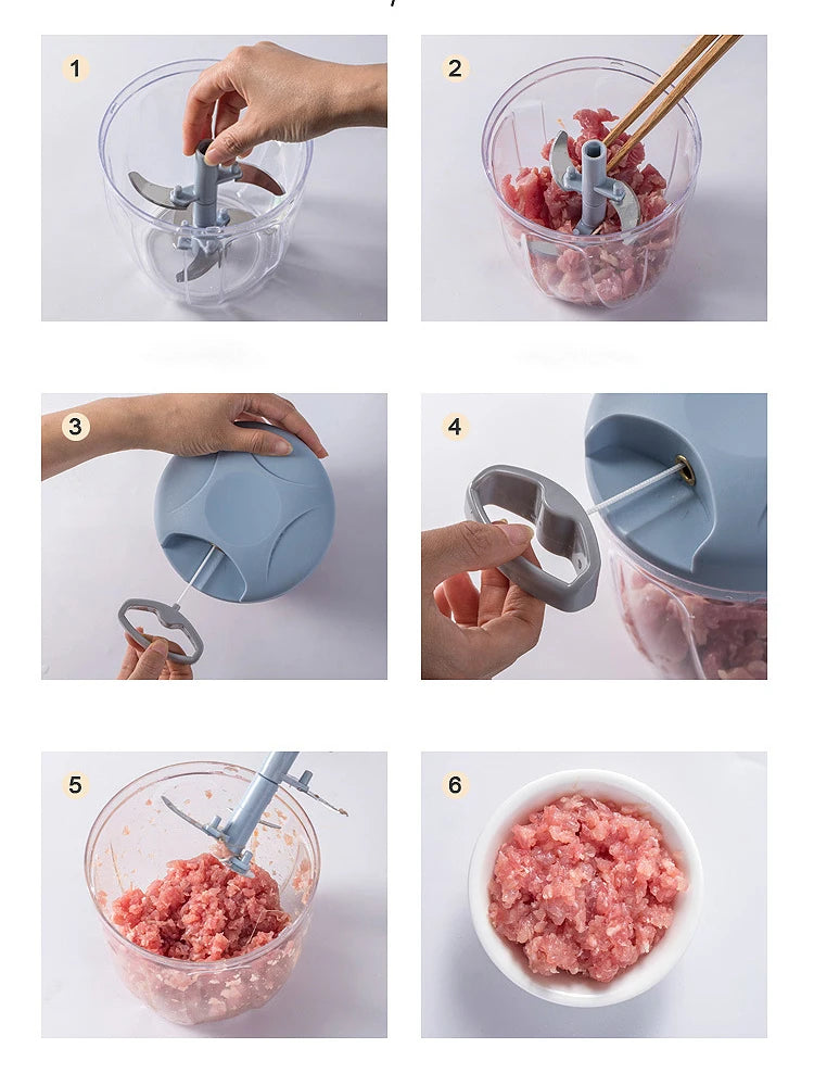 Manual Rotary Food Chopper