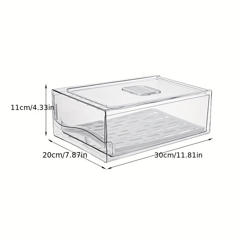 Pull-Out Refrigerator Drawer Storage Box