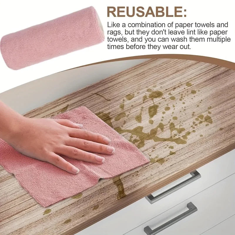 Reusable Tear-Off Cleaning Cloth Roll