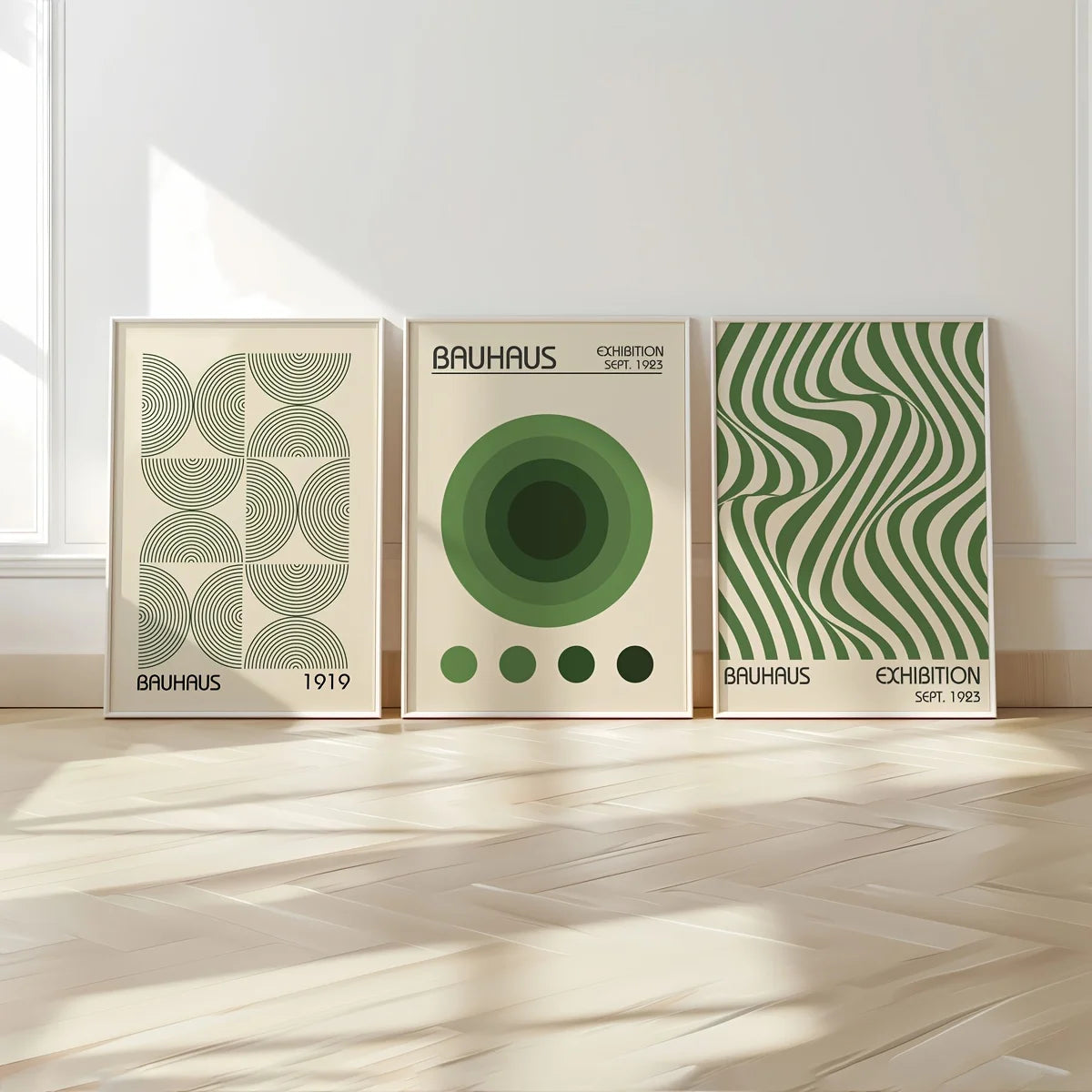 Bauhaus Geometric Canvas Wall Art Collection