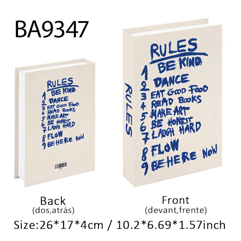 Modern Faux Book Storage Box