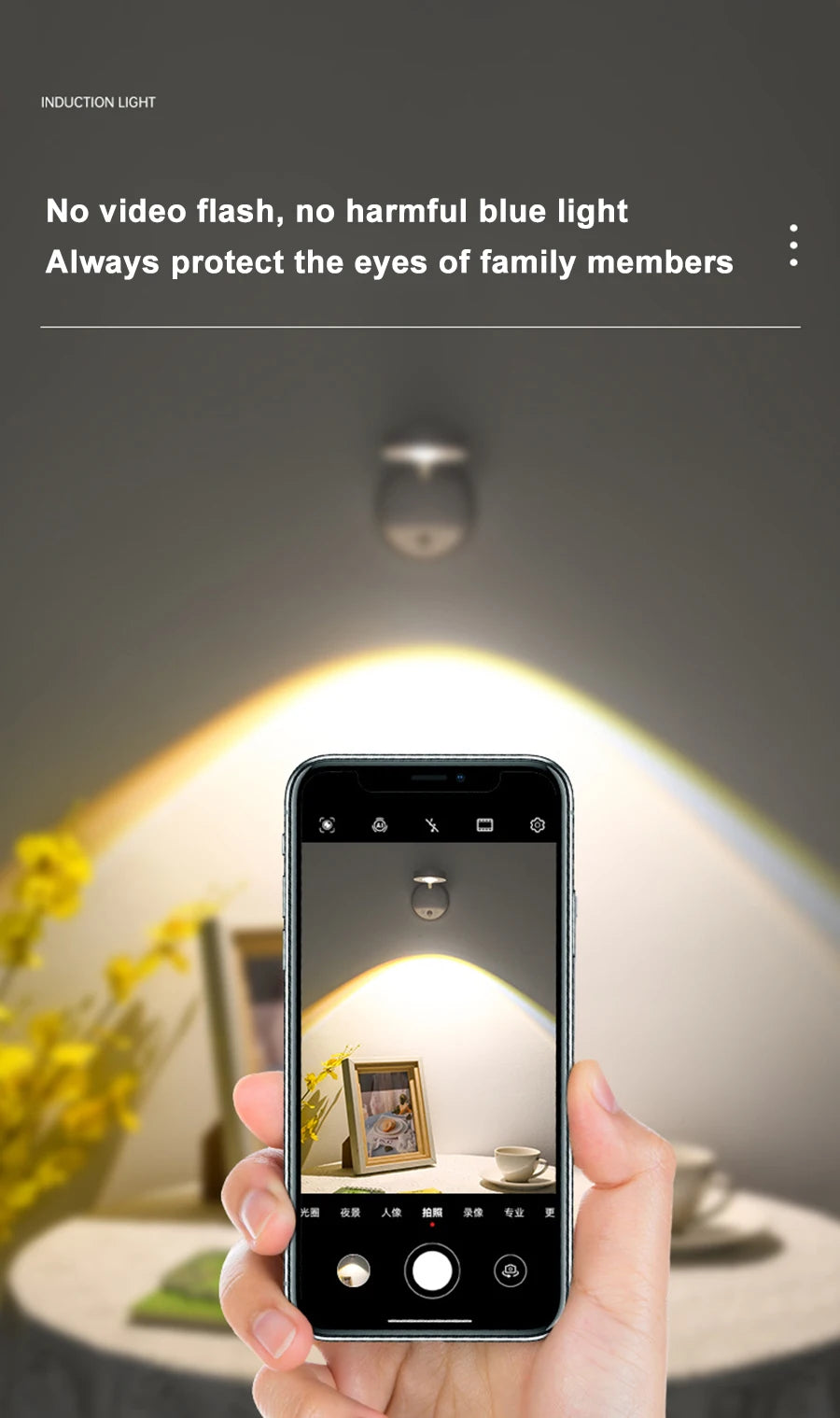 Rechargeable Motion Sensor Wall Spotlight