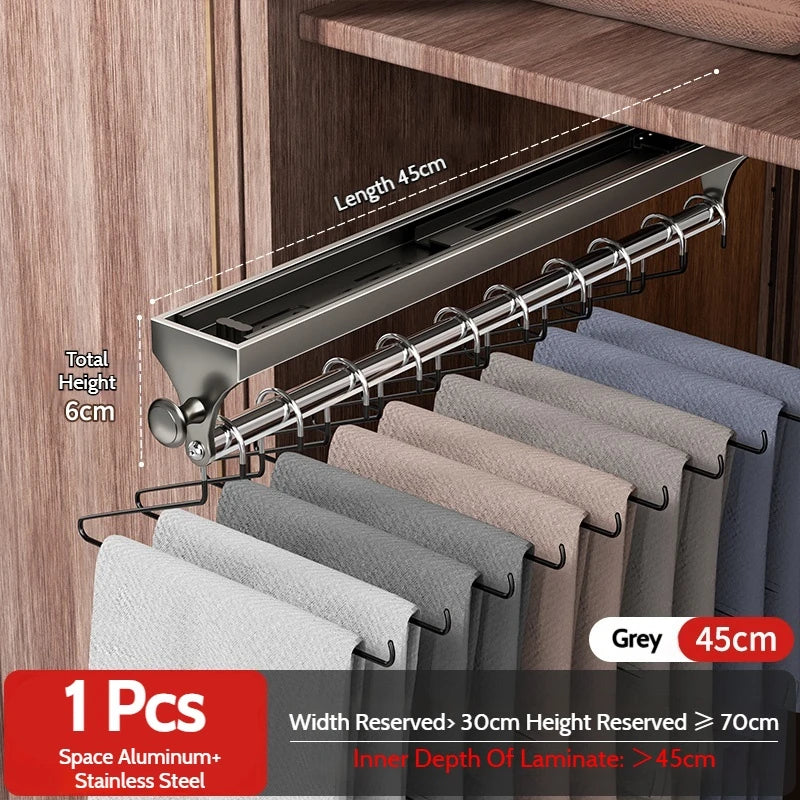 Pull-Out Closet Hanging Rod Collection