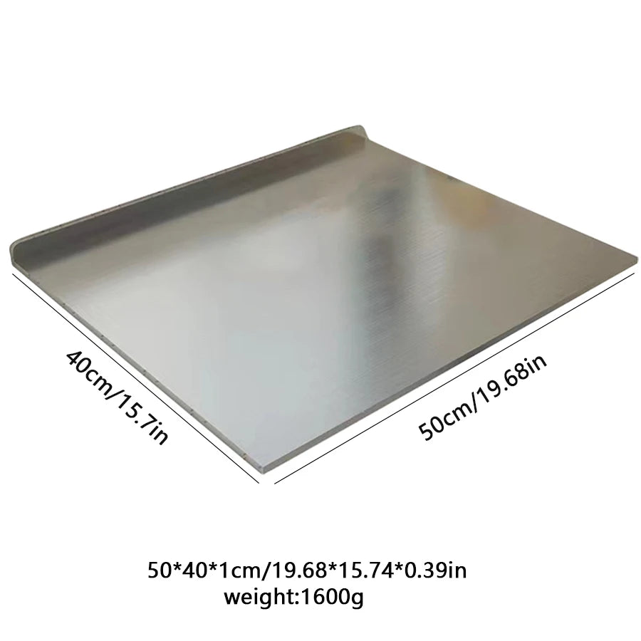 L-Shaped Stainless Steel Countertop Prep Board
