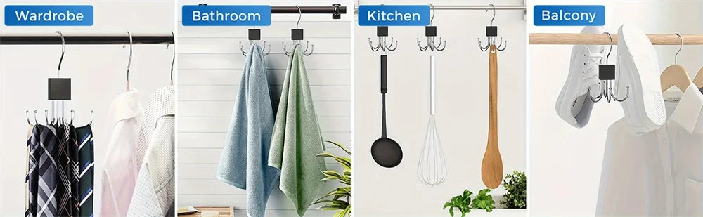 360° Rotating Multi-Hook Belt Hanger
