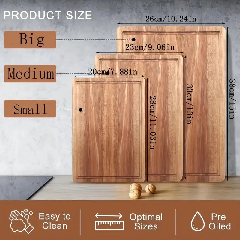 Natural Wood Cutting & Serving Board