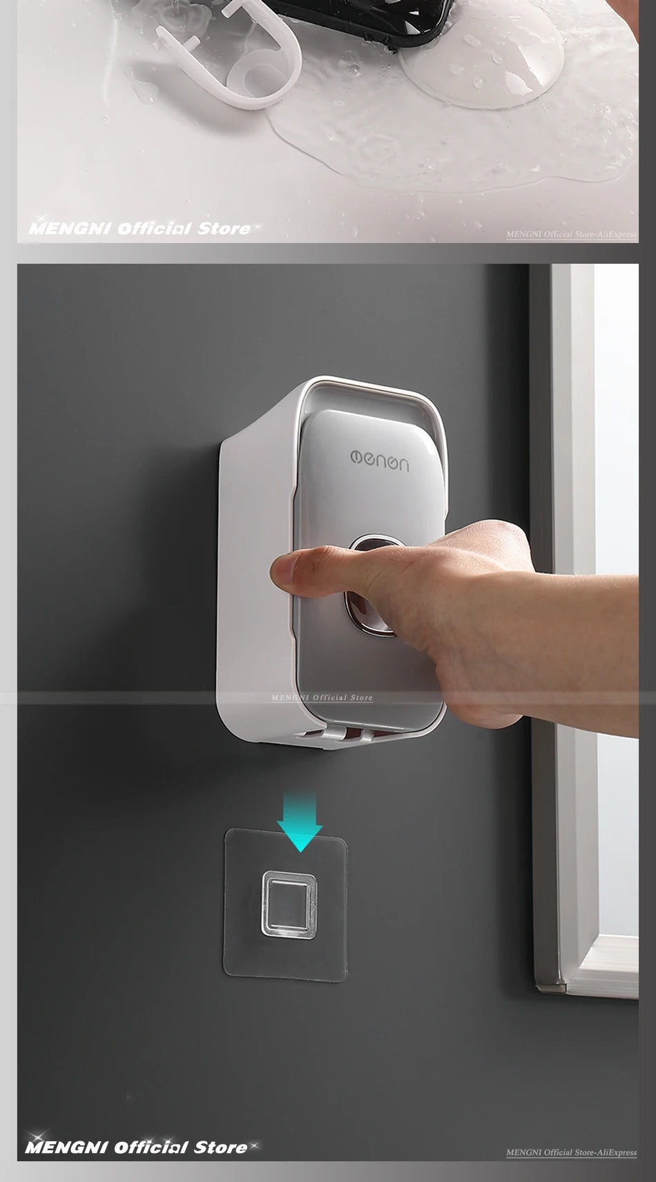 Wall-Mounted Toothpaste Dispenser