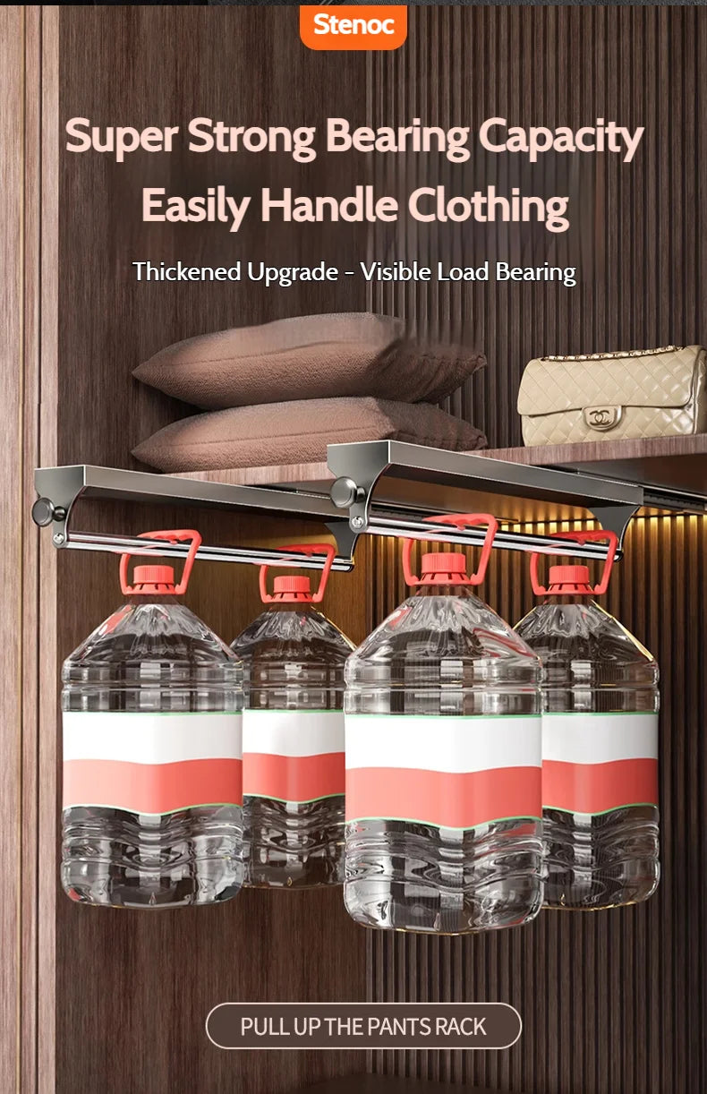 Pull-Out Closet Hanging Rod Collection
