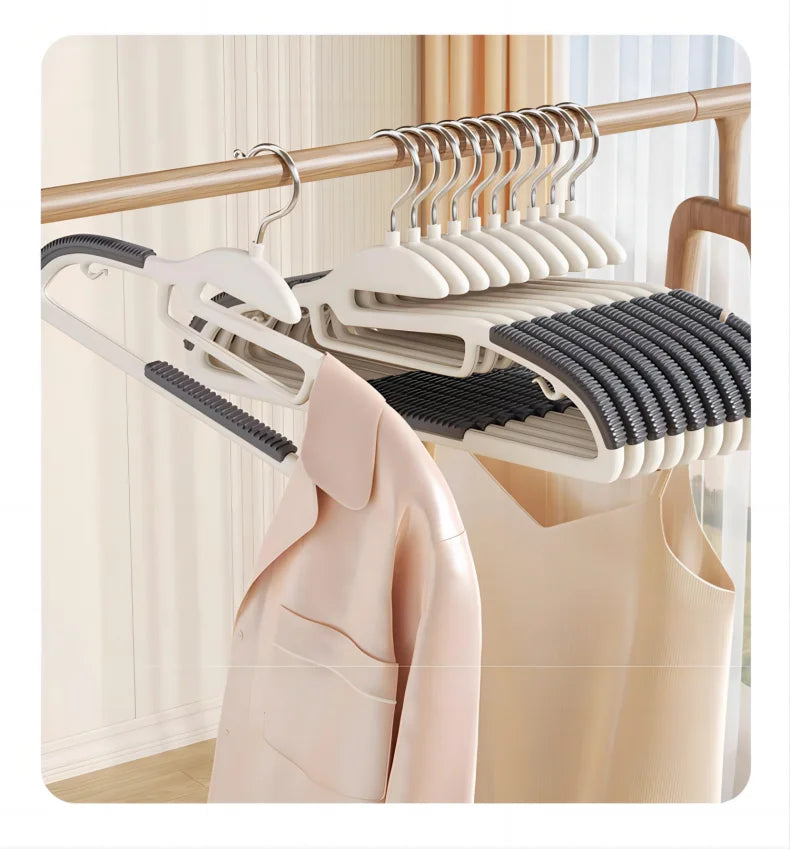 10-Pack Non-Slip Space-Saving Clothes Hangers