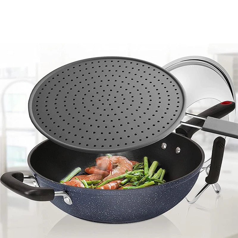 Silicone Splatter Screen with Handle