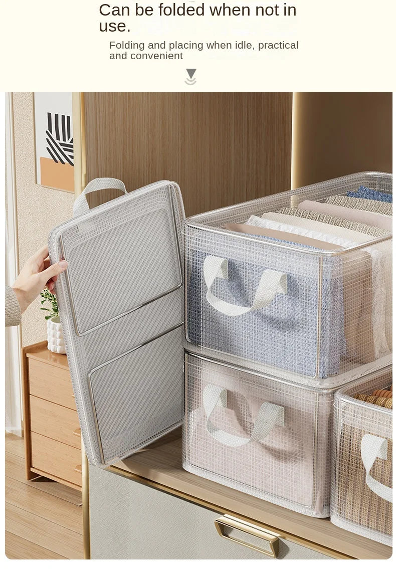 Transparent Reinforced Clothing Storage Box