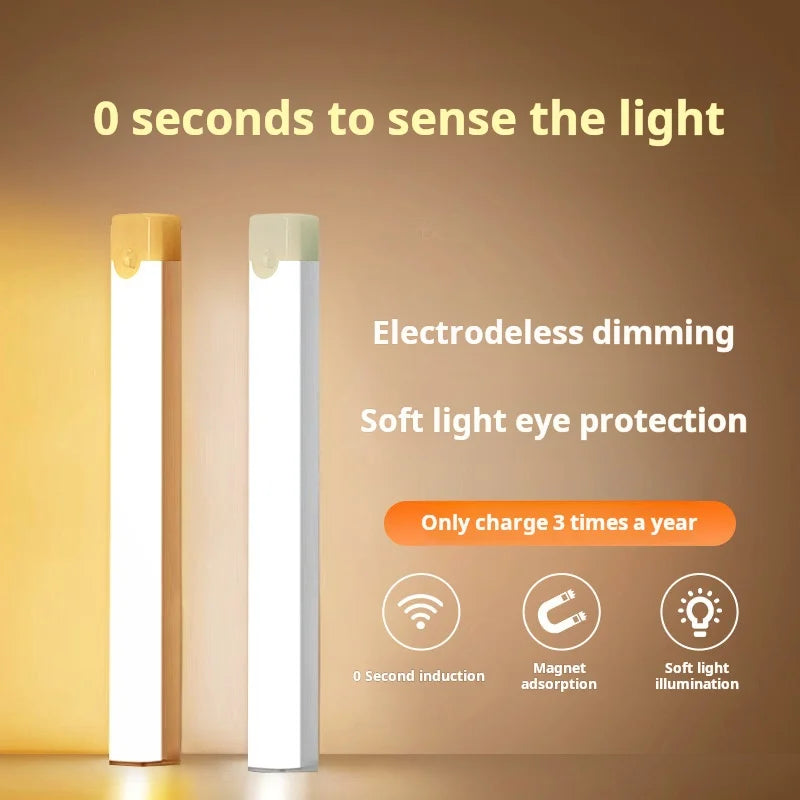 Compact rechargeable motion sensor cabinet light