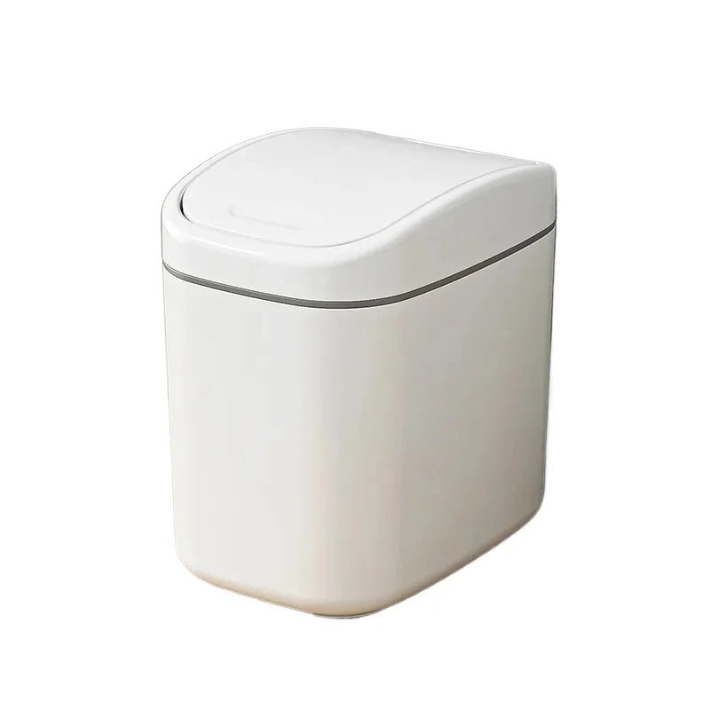 Mini Swing-Lid Desktop Trash Can