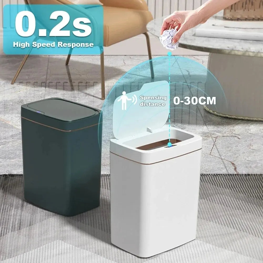 15 L Touchless Auto-Bagging Trash Can