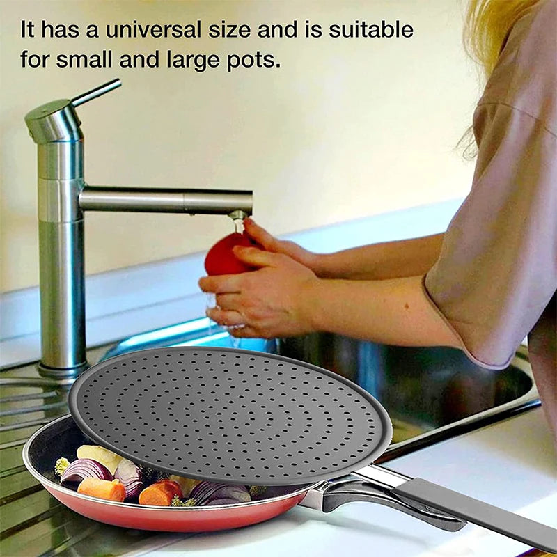 Silicone Splatter Screen with Handle