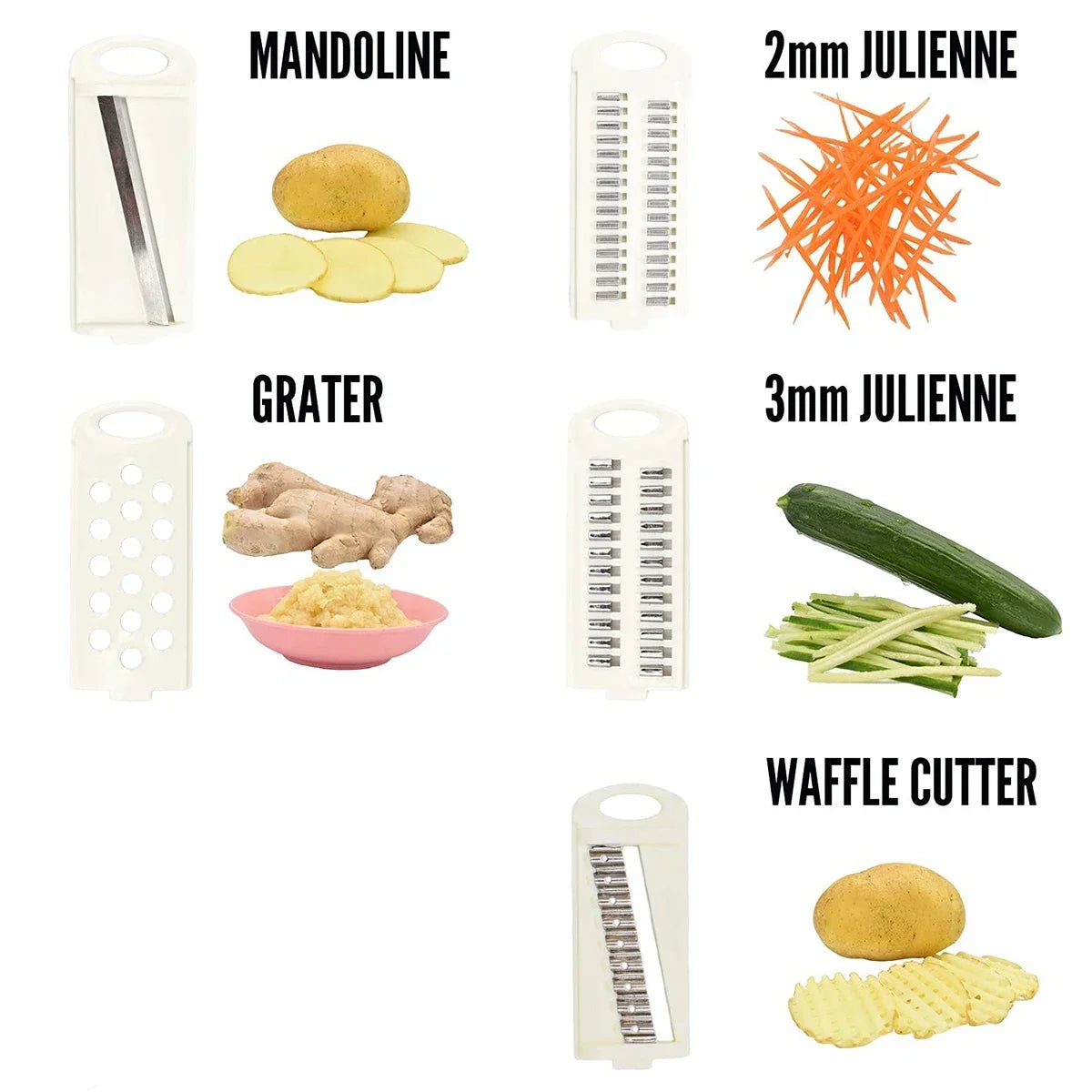 5-in-1 Handheld Vegetable Slicer