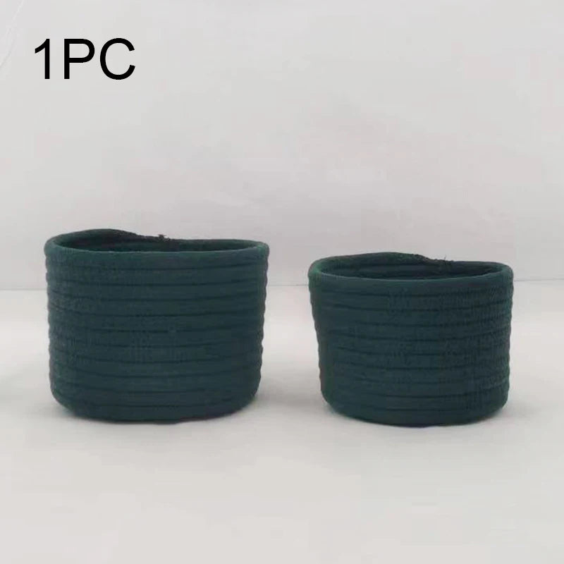 Woven Cotton Rope Storage Basket