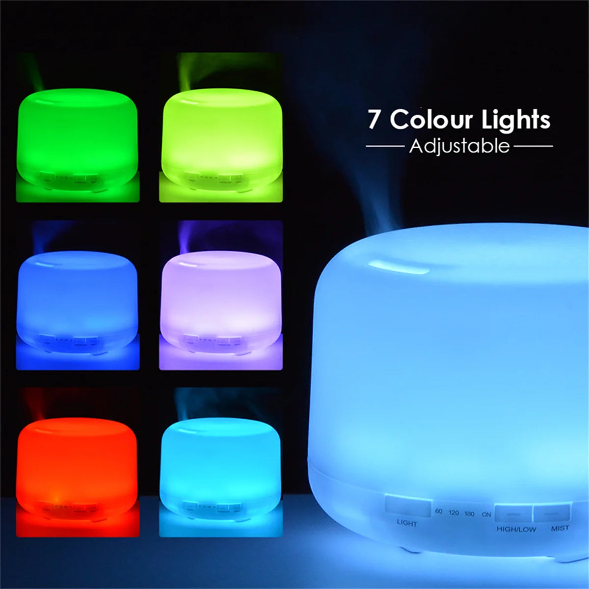 500ml Color-Changing Essential Oil Diffuser