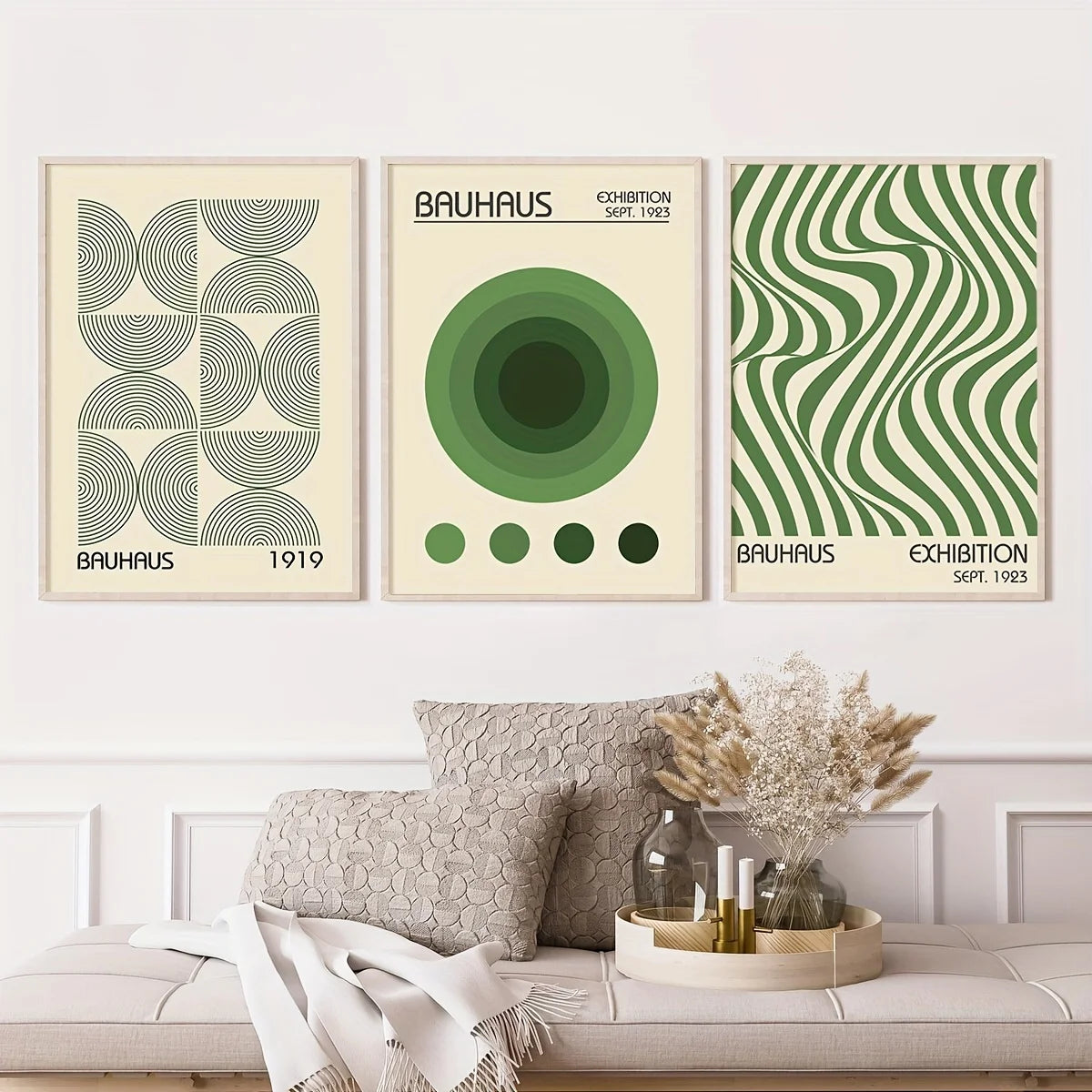 Bauhaus Geometric Canvas Wall Art Collection